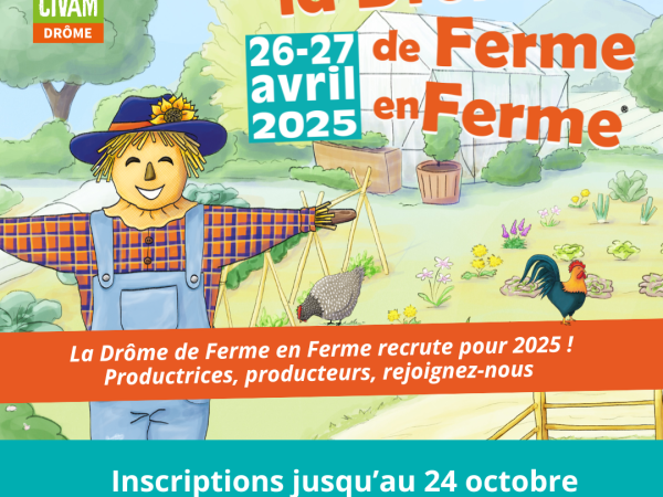 De ferme en ferme 2025 : les inscriptions, c'est maintenant